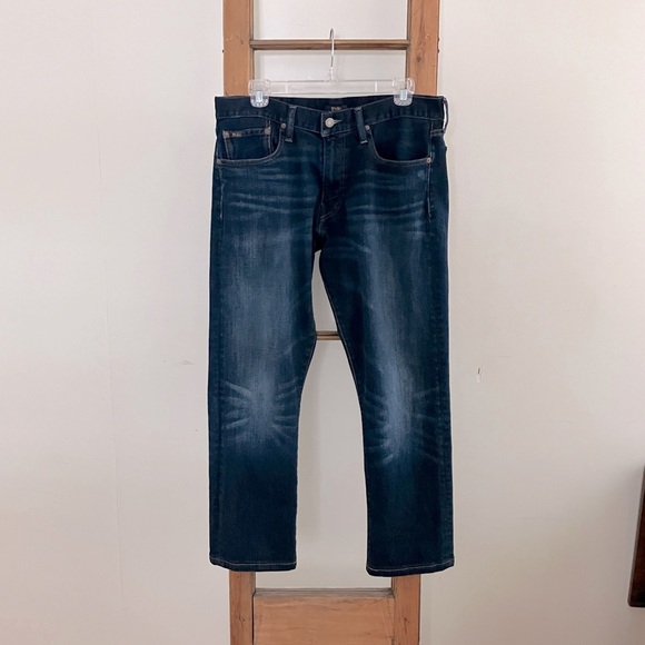 Polo Ralph Lauren Men's Slim Straight Jeans - Dark Blue - Picture 1 of 8